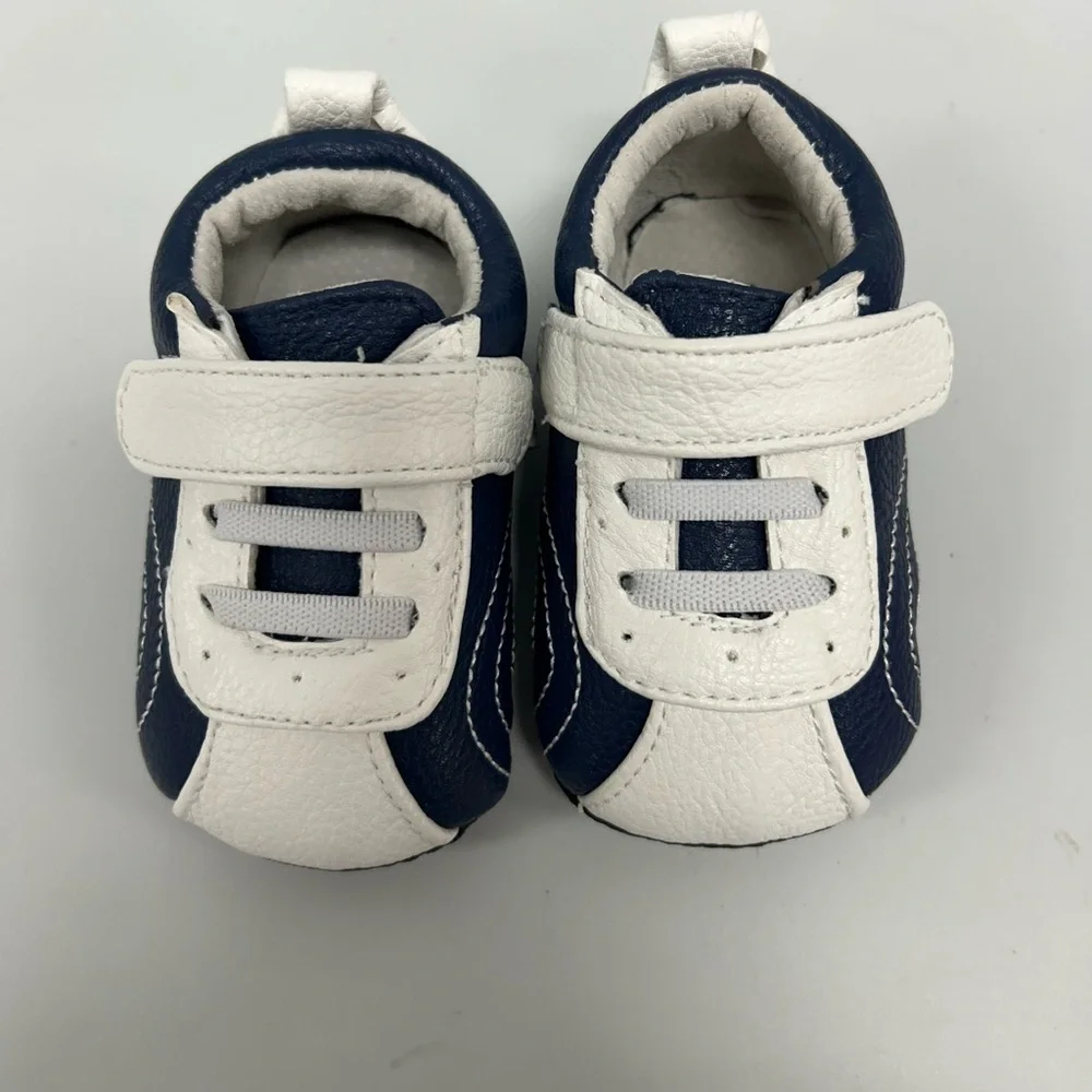 Jack and Lily Navy Sporty Courtney Leather Booties